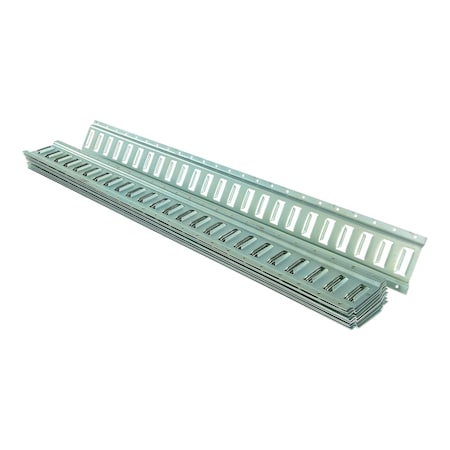 Vestil E-TRACK 4 FOOT ZINC, PK10 E-TRK-4-ZN-10PK